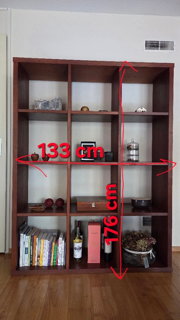 Kast/ room divider, Huis en Inrichting, Kasten | Boekenkasten, Ophalen, 100 tot 150 cm, Zo goed als nieuw, Kersenhout