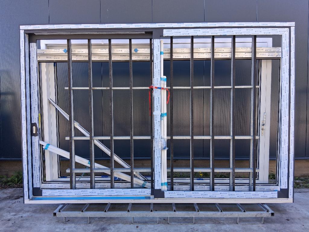 Nieuw  Schuifpui Triple bezorgen factuur mogelijk, Kunststof, 225 cm of meer, Ophalen of Verzenden, Zo goed als nieuw