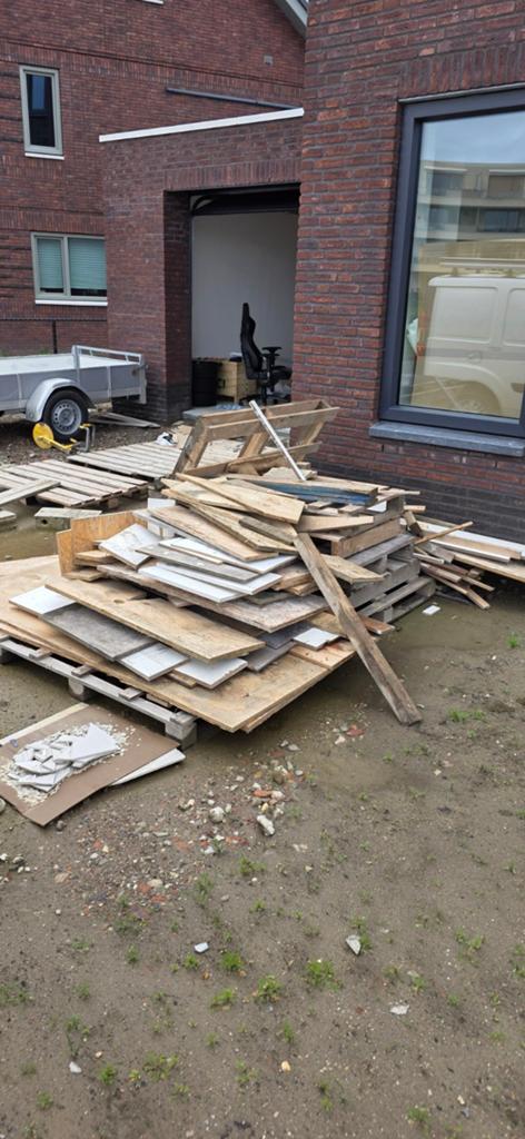 Bouw hout afvalhout stookhout pallets, Doe-het-zelf en Verbouw, Hout en Planken, Ophalen of Verzenden, 50 mm of meer, Pallet, Minder dan 200 cm