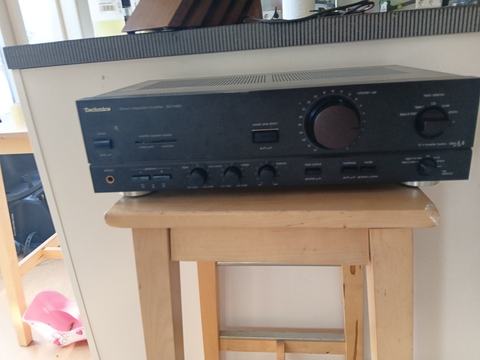 Technics SU-V40 geïntegreerde versterker, Gebruikt, 60 tot 120 watt, Stereo, Ophalen