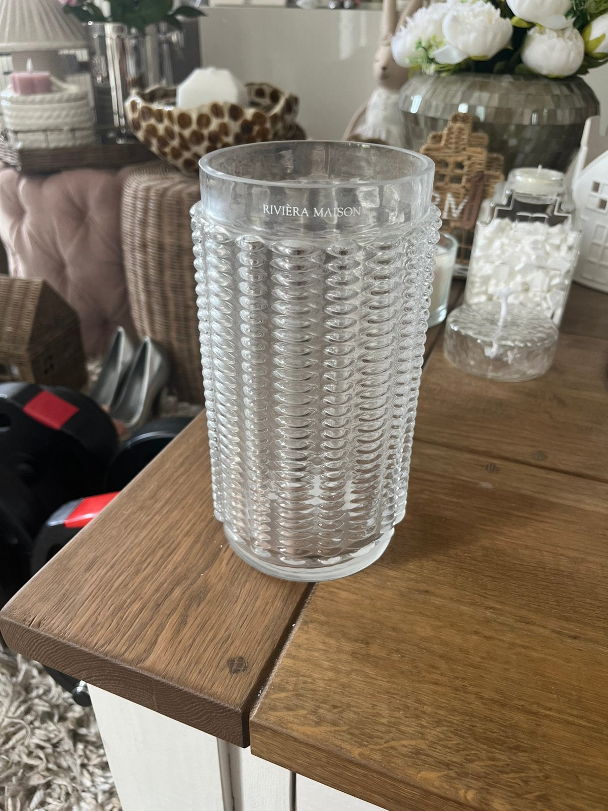 Te koop: Rivièra Maison kandelaar/votive/vaas, Overige materialen, Nieuw, Ophalen of Verzenden, Kandelaar