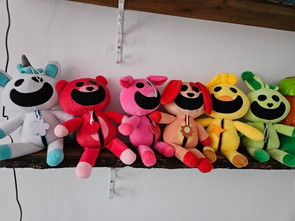 Poppy Playtime Smiling Critters Knuffels - Set van 6, Kinderen en Baby's, Speelgoed | Knuffels en Pluche, Ophalen of Verzenden