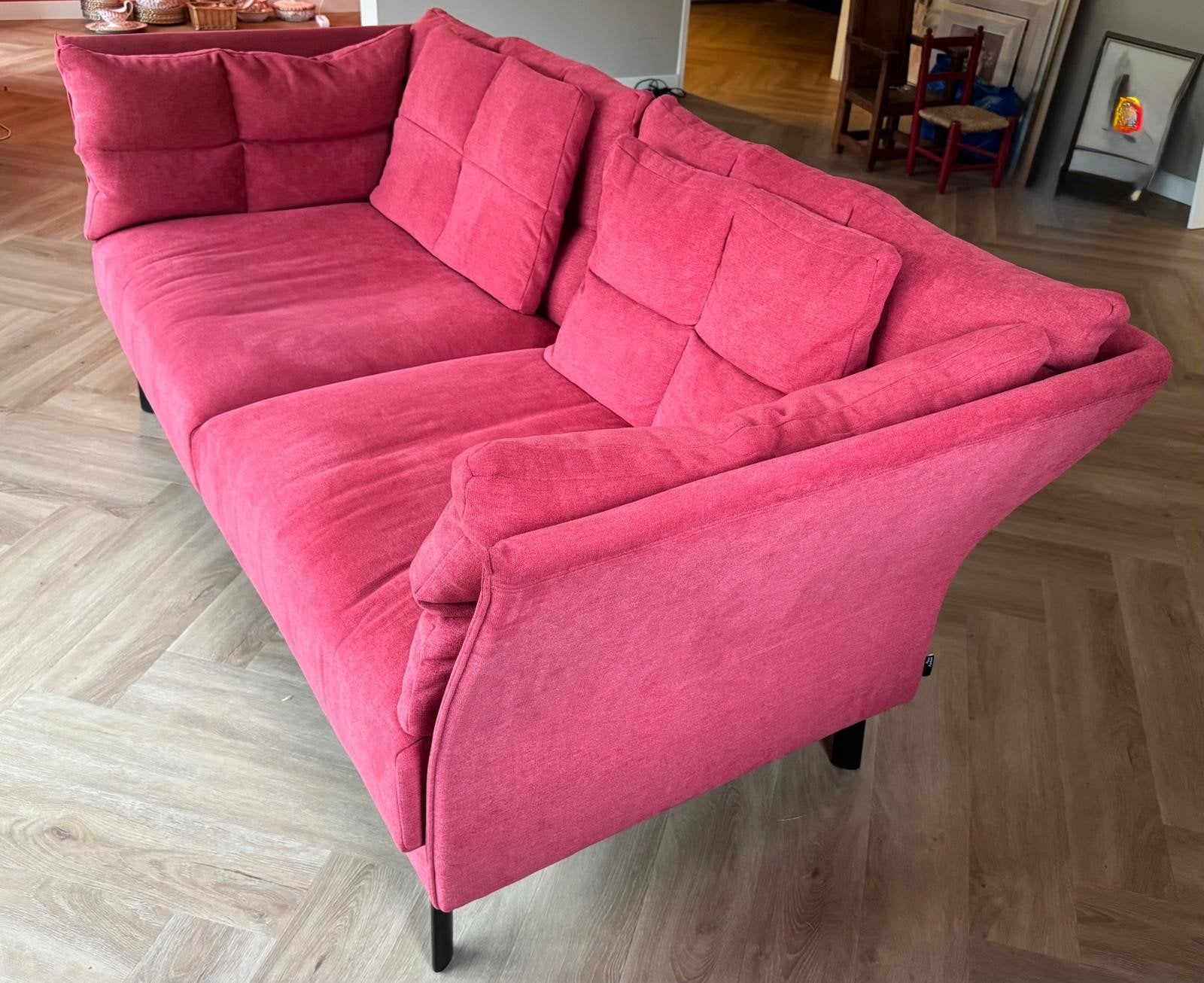 Passe Partout Bank en Stoel - Fuchsia - Zo goed als nieuw