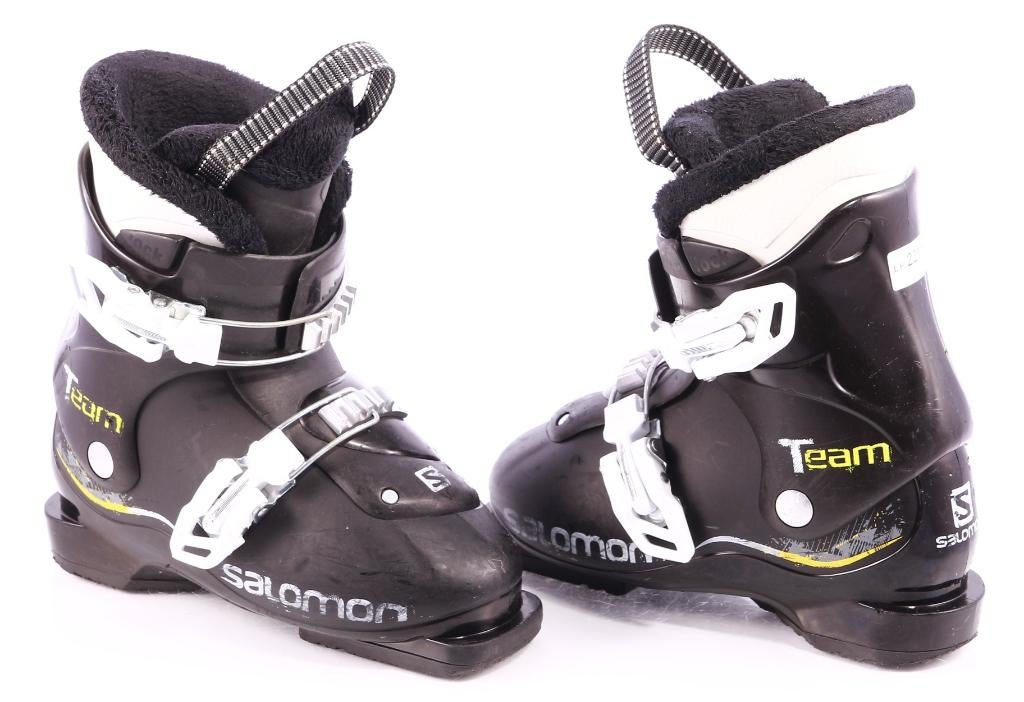 30 30,5 EU kinder skischoenen SALOMON TEAM T2, black, Gebruikt, 100 tot 140 cm, Schoenen, Carve