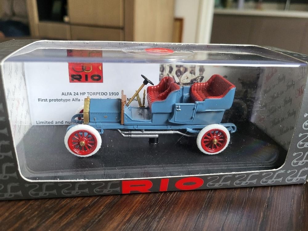 Rio Alfa Romeo 24 HP Torpedo 1910 first prototype Alfa, Ophalen of Verzenden, Nieuw, Auto, Overige merken