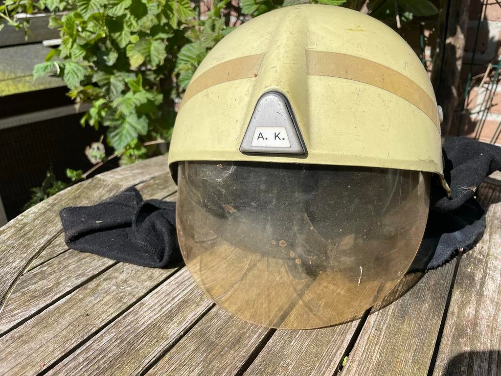 Originele brandweerhelm, Verzamelen, Ophalen of Verzenden, Gebruikt