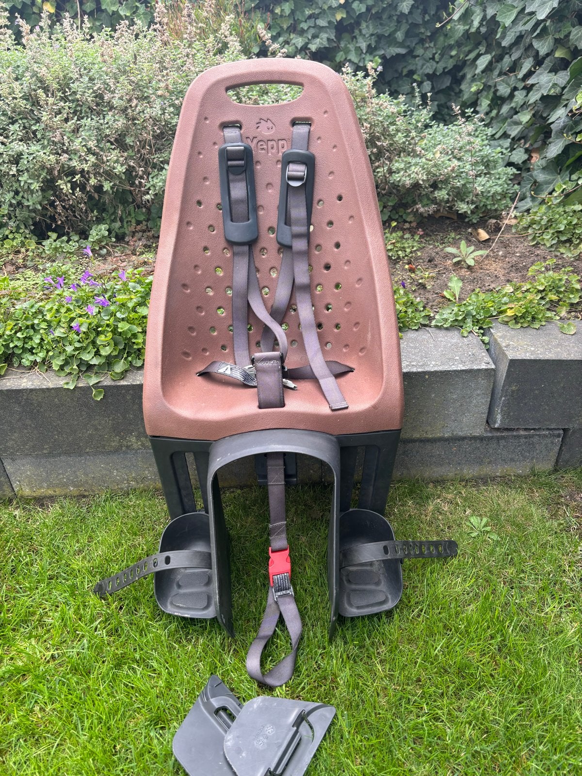 Yepp Achterzitje Bruin, Ophalen, Achterzitje, 9 t/m 36 kg, Gebruikt