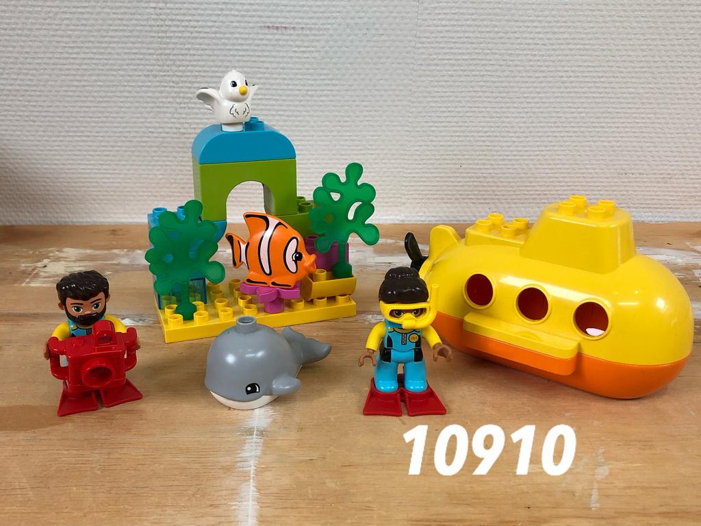 Duplo avontuur met onderzeeër duikboot 10910 (compleet) 2, Ophalen of Verzenden, Zo goed als nieuw, Complete set, Duplo