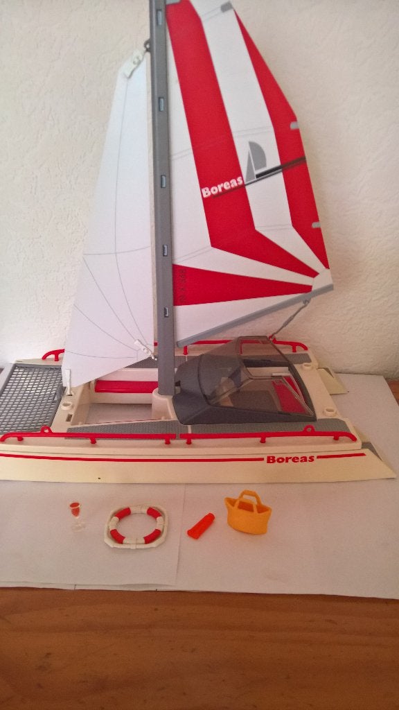 Playmobil Catamaran 5130, Ophalen of Verzenden, Gebruikt, Losse onderdelen, Boot/Schip