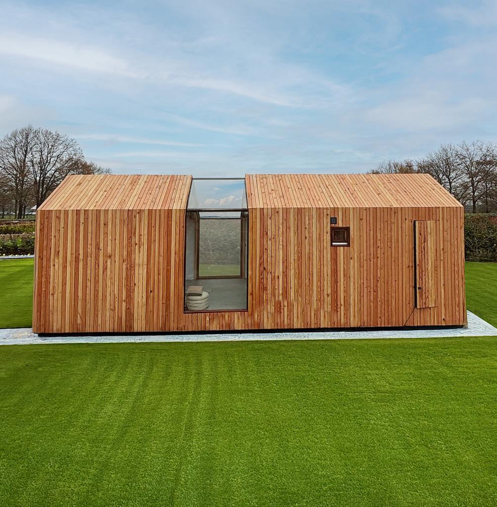 Tiny House/ mantelzorg / woonunit / thuiskantoor, Tuin en Terras, Tuinhuizen, 200 tot 400 cm, 3 ramen of meer, Overige typen, Nieuw