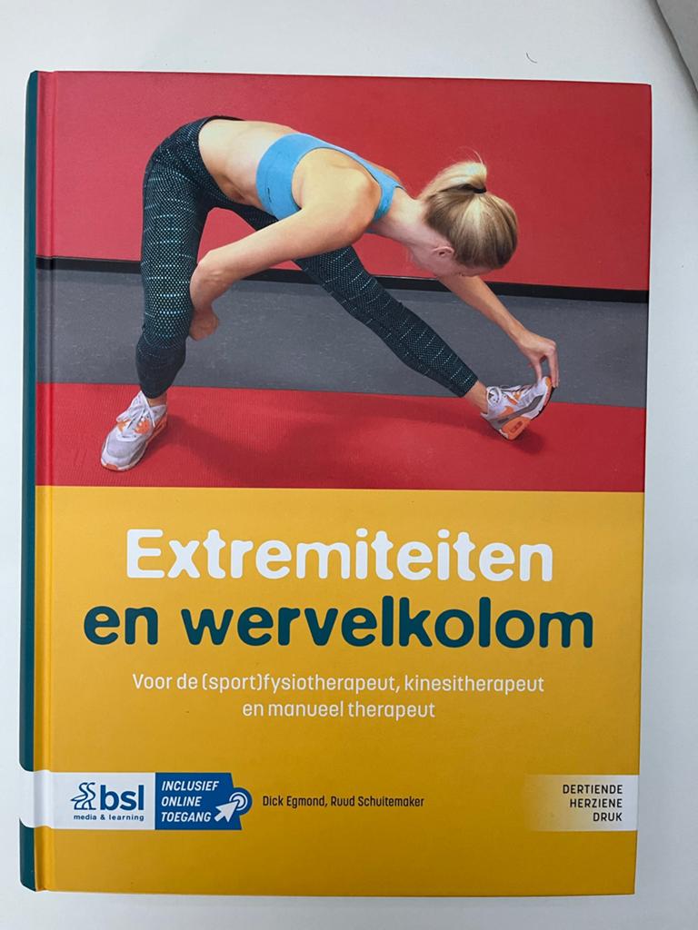 Nieuwste Extremiteiten en wervelkolom - Fysiotherapie boek, Boeken, Studieboeken en Cursussen, Ophalen of Verzenden, Beta, Zo goed als nieuw