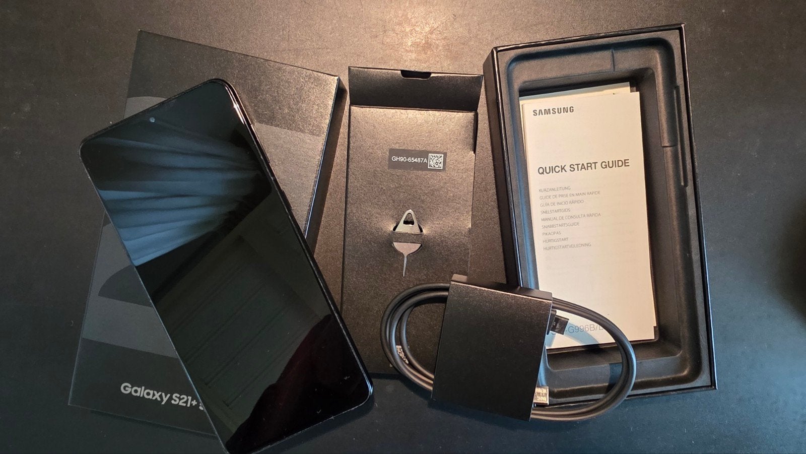 Samsung Galaxy S21+ 5G 128GB Zwart - Zo goed als nieuw, Zwart, Touchscreen, Ophalen of Verzenden, Zo goed als nieuw