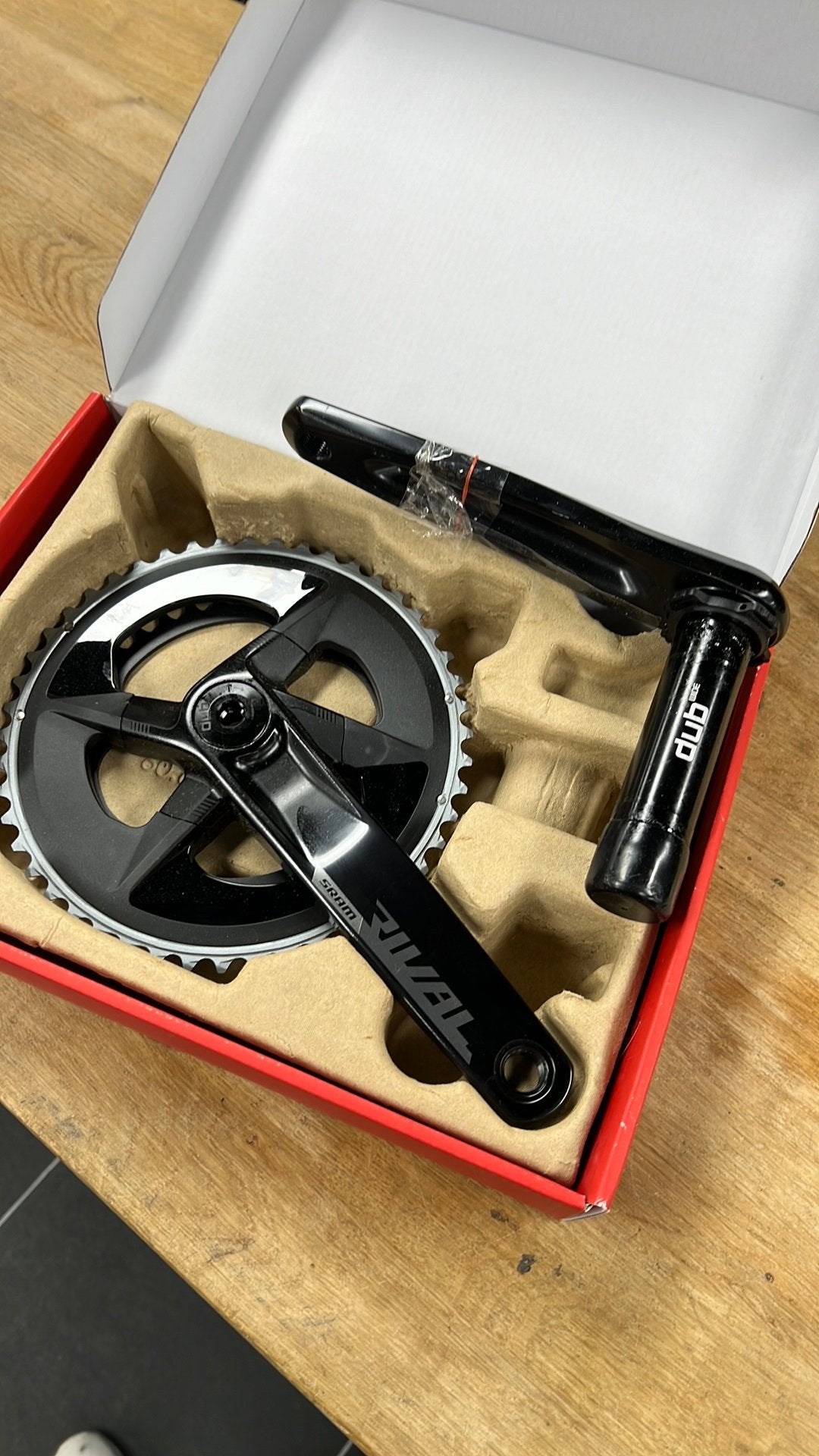 Sram Rival crankstel 2x12sp. 48/35, Fietsen en Brommers, Crankstel of Pedalen, Nieuw, Ophalen of Verzenden, Gravelbike