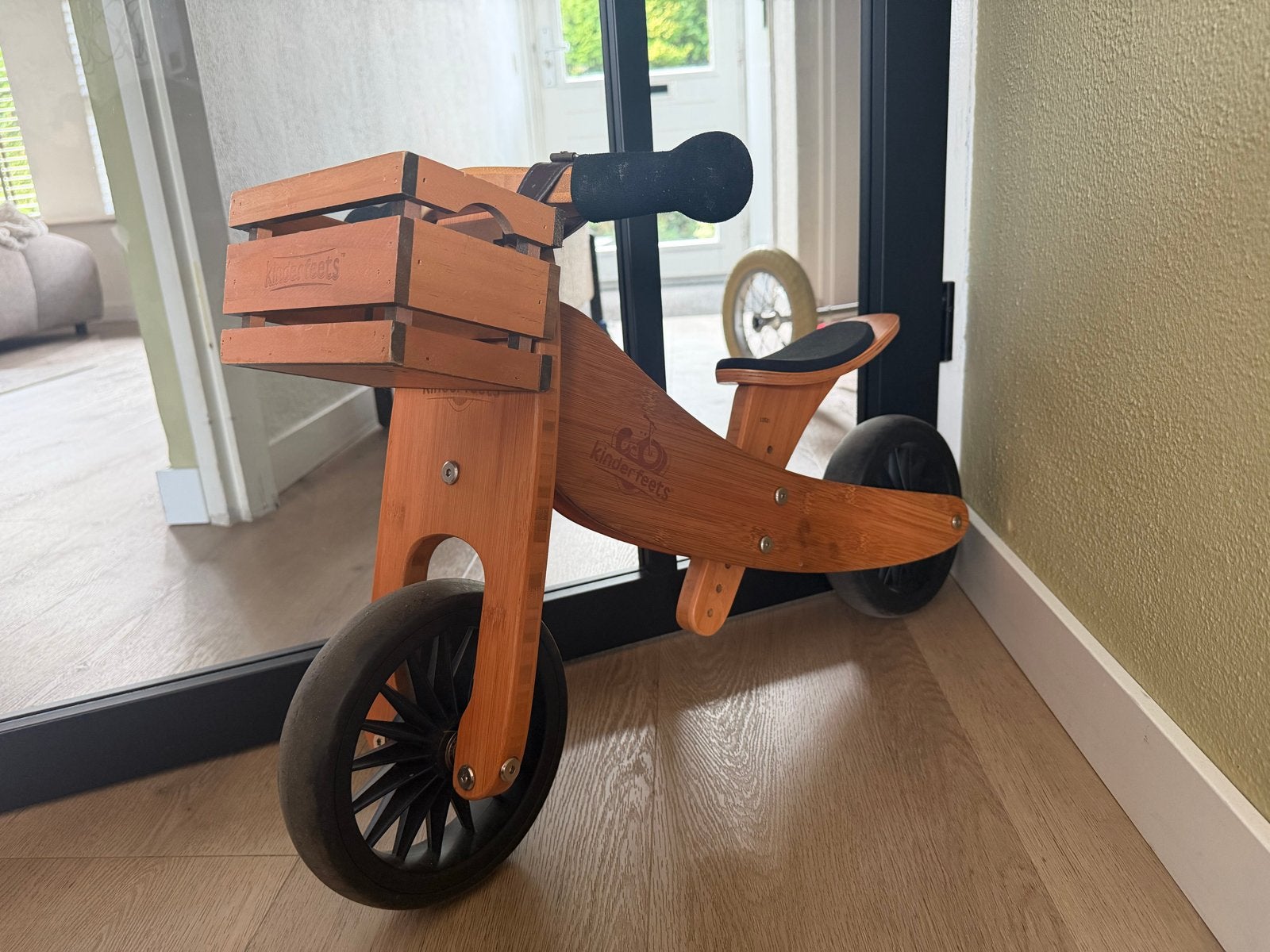 Kinderfeets loopfiets/driewieler - Zeer goede staat, Ophalen of Verzenden, Zo goed als nieuw, Minder dan 16 inch