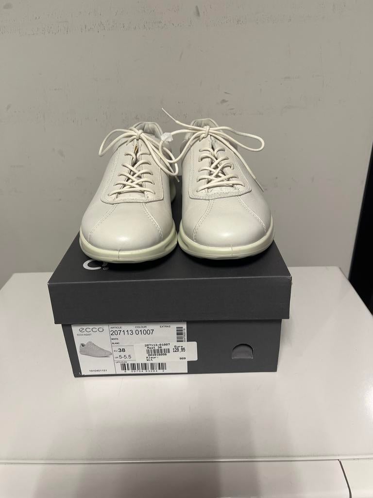 ECCO Aquet Dames Sneakers Wit Maat 38 Nieuw in Doos, Ecco, -, Wit, -