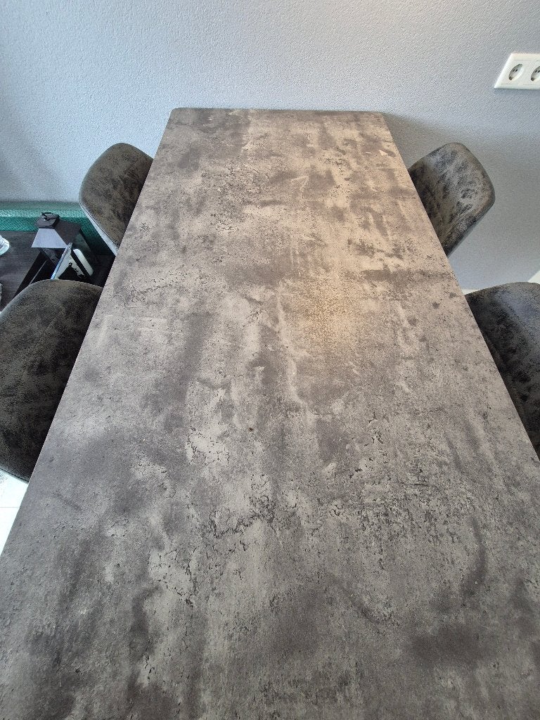 Eettafel incl. 4 eetstoelen, Huis en Inrichting, Ophalen, Gebruikt, 100 tot 150 cm, 50 tot 100 cm