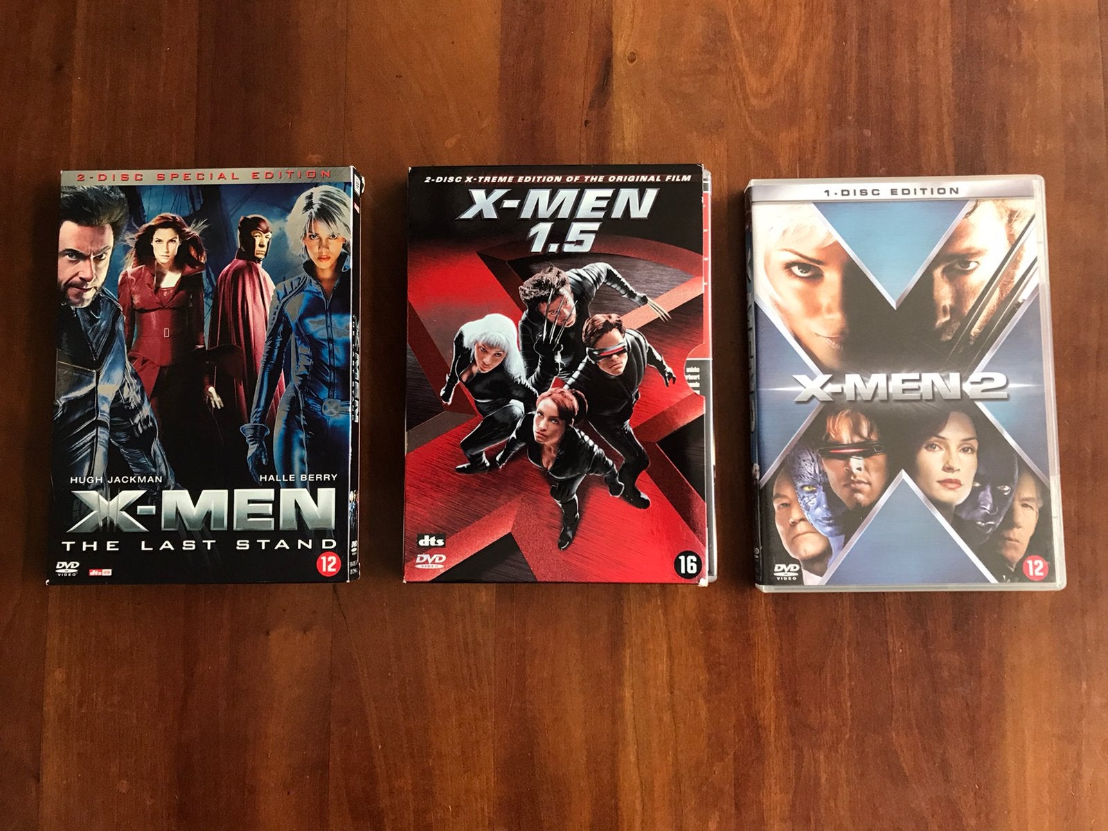 X-men deel 1 t/m 3, Cd's en Dvd's, Vanaf 12 jaar, Ophalen of Verzenden, Zo goed als nieuw