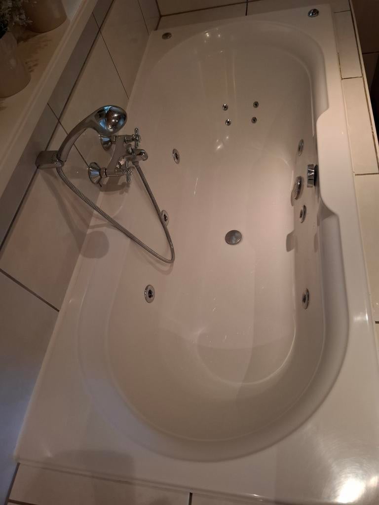 Whirlpool 180 x 80 met kraan en handdouche, Ophalen, Gebruikt, Chroom, Bad