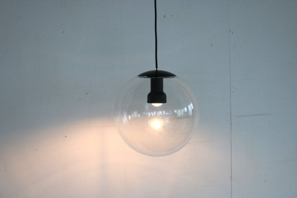 vintage hanglamp | lamp | Philips | jaren 60, Gebruikt, ., Glas, Ophalen of Verzenden