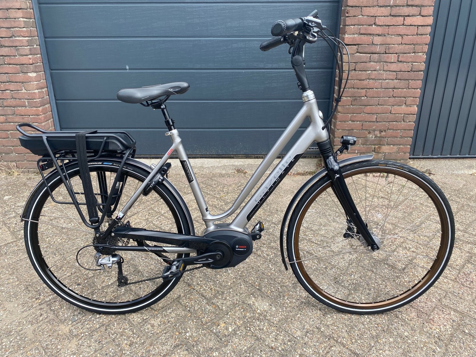 Gazelle Ultimate met Bosch middenmotor, Fietsen en Brommers, Elektrische fietsen, 51 tot 55 cm, Ophalen, Gebruikt, Gazelle