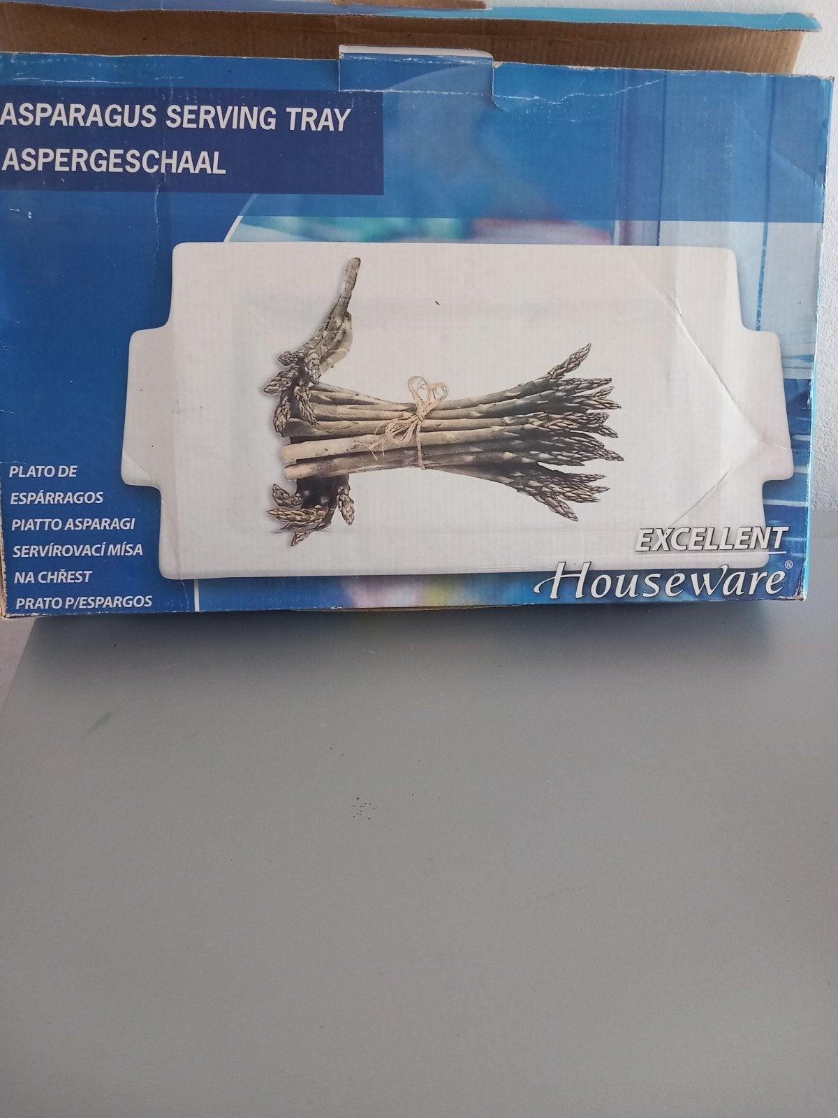 Aspergeschaal Excellent Houseware,nieuw, Huis en Inrichting, Overige merken, Keramiek, Nieuw, Ophalen of Verzenden
