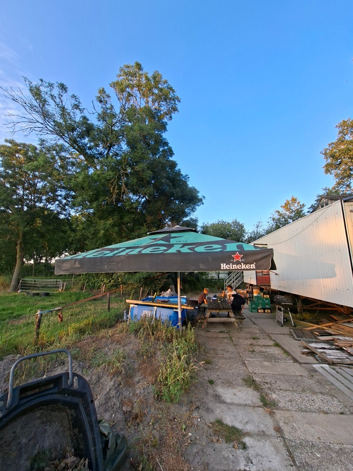 Grote Heineken parasol - Perfect voor terras of tuin, Ophalen of Verzenden