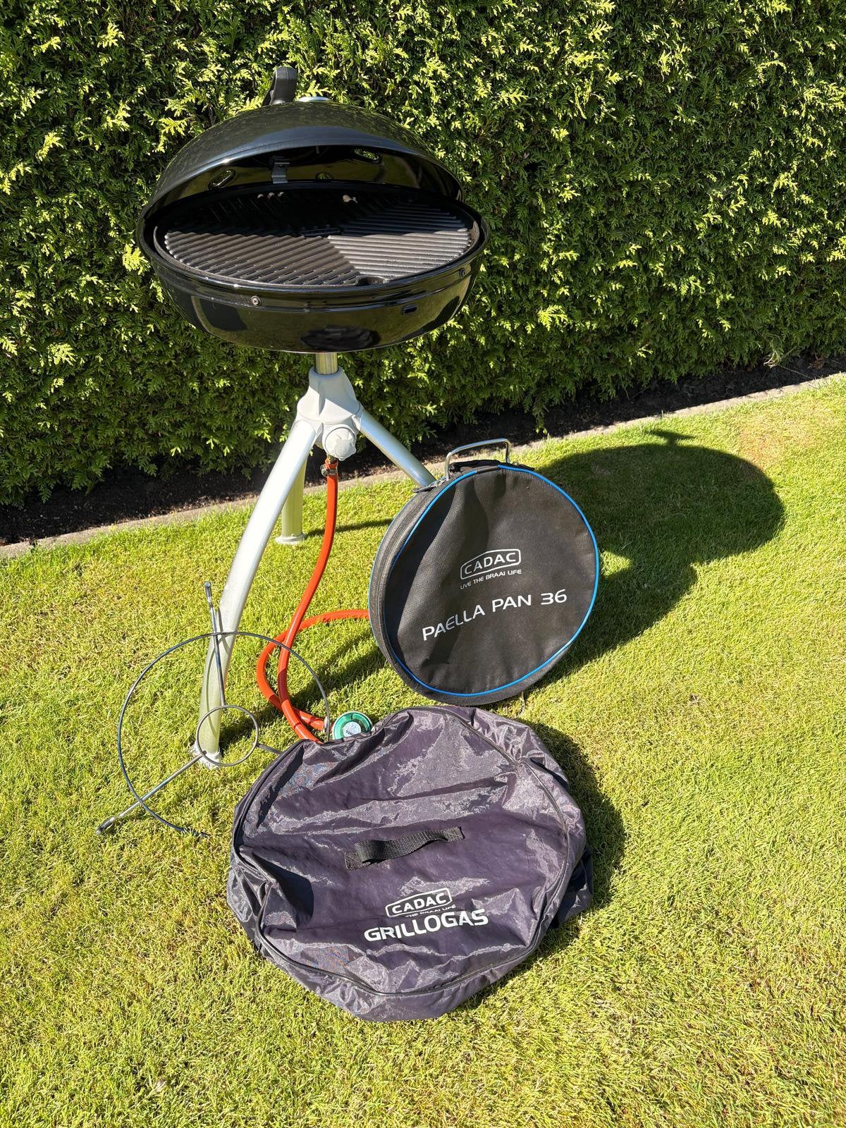 Cadac Grillogas BBQ + Paella Pan 36, Regenhoes, Zeer netjes!, Tuin en Terras, Ophalen, Zo goed als nieuw