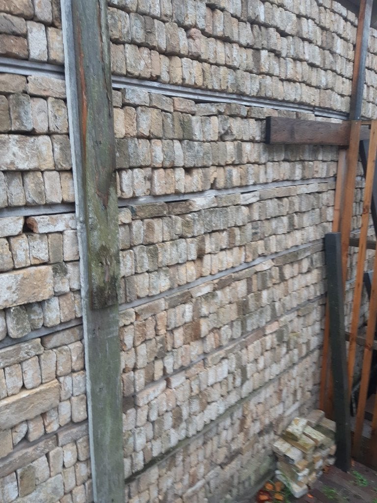 ca 1000 oude handvorm metselstenen, Doe-het-zelf en Verbouw, Metselstenen, Ophalen, Gebruikt, Bakstenen