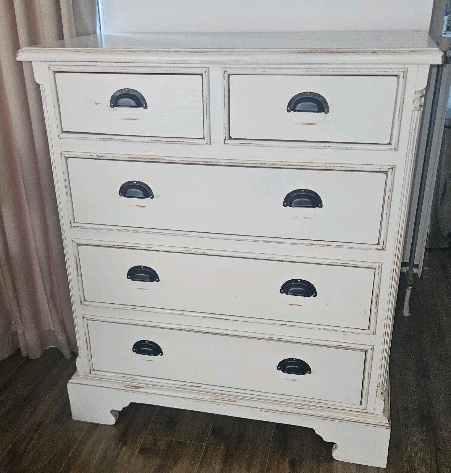 Mooie massief houten commode ladekast Loods 5, Huis en Inrichting, Kasten | Ladekasten, Ophalen, 50 tot 100 cm, Zo goed als nieuw