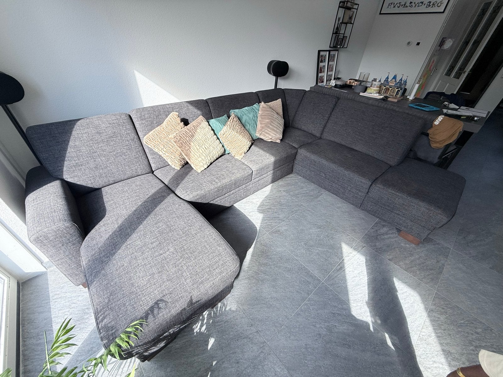Hoekbankstel Gabriel met lade en bedfunctie - Sanders Meubel, Huis en Inrichting, Banken | Bankstellen, Ophalen, Hoekbank, 300 cm of meer