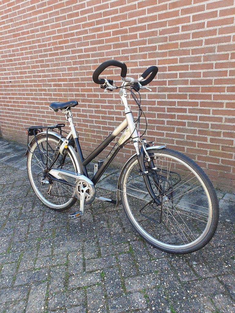 Gazelle Fuente Trekking dames maat 53 cm, Ophalen, 28 inch, Gebruikt, Velgrem