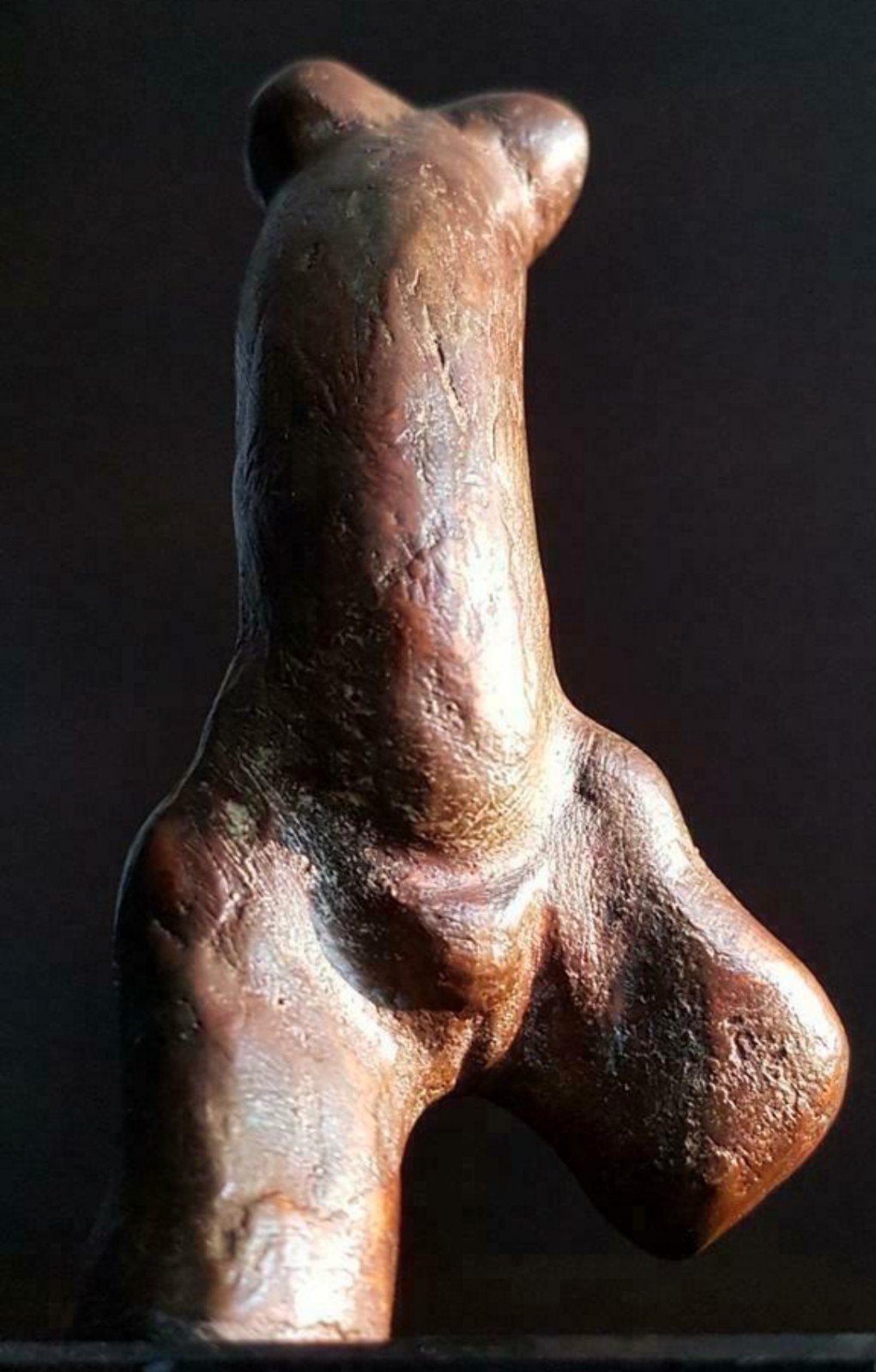 Brons abstract bronzen beeld van een vrouwelijk torso, Ophalen of Verzenden, Brons