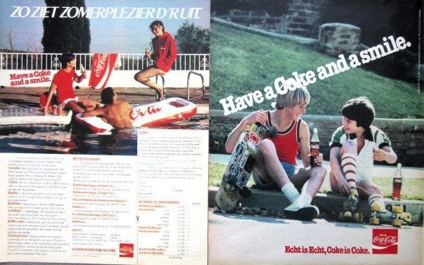 18 vintage advertenties Coca-Cola 54-81 Coke frisdrank, Ophalen of Verzenden, Gebruikt, Gebruiksvoorwerp