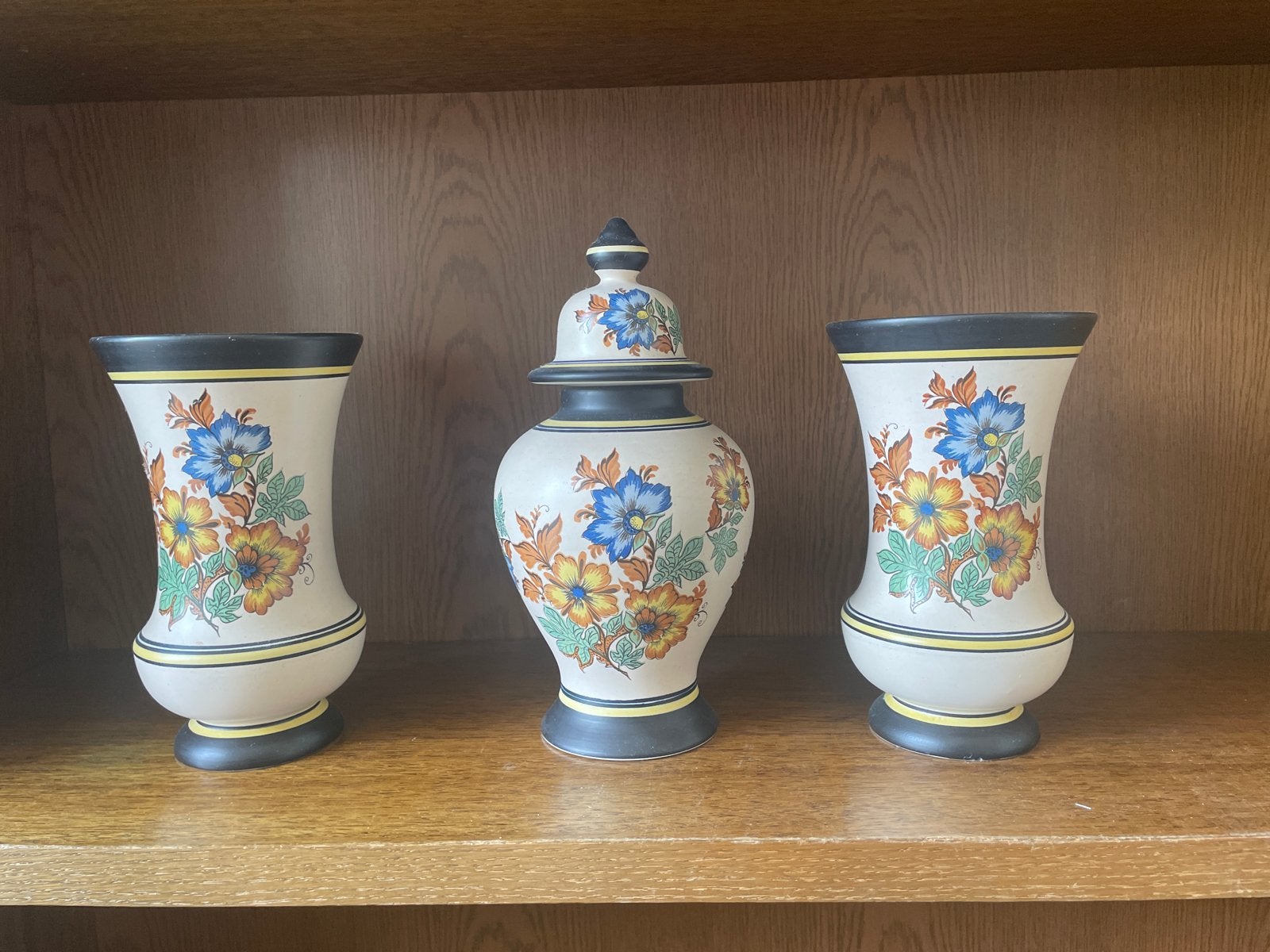 Modica Gouda Plateel Vazen en Pot - Handwerk Holland, Antiek en Kunst, Ophalen