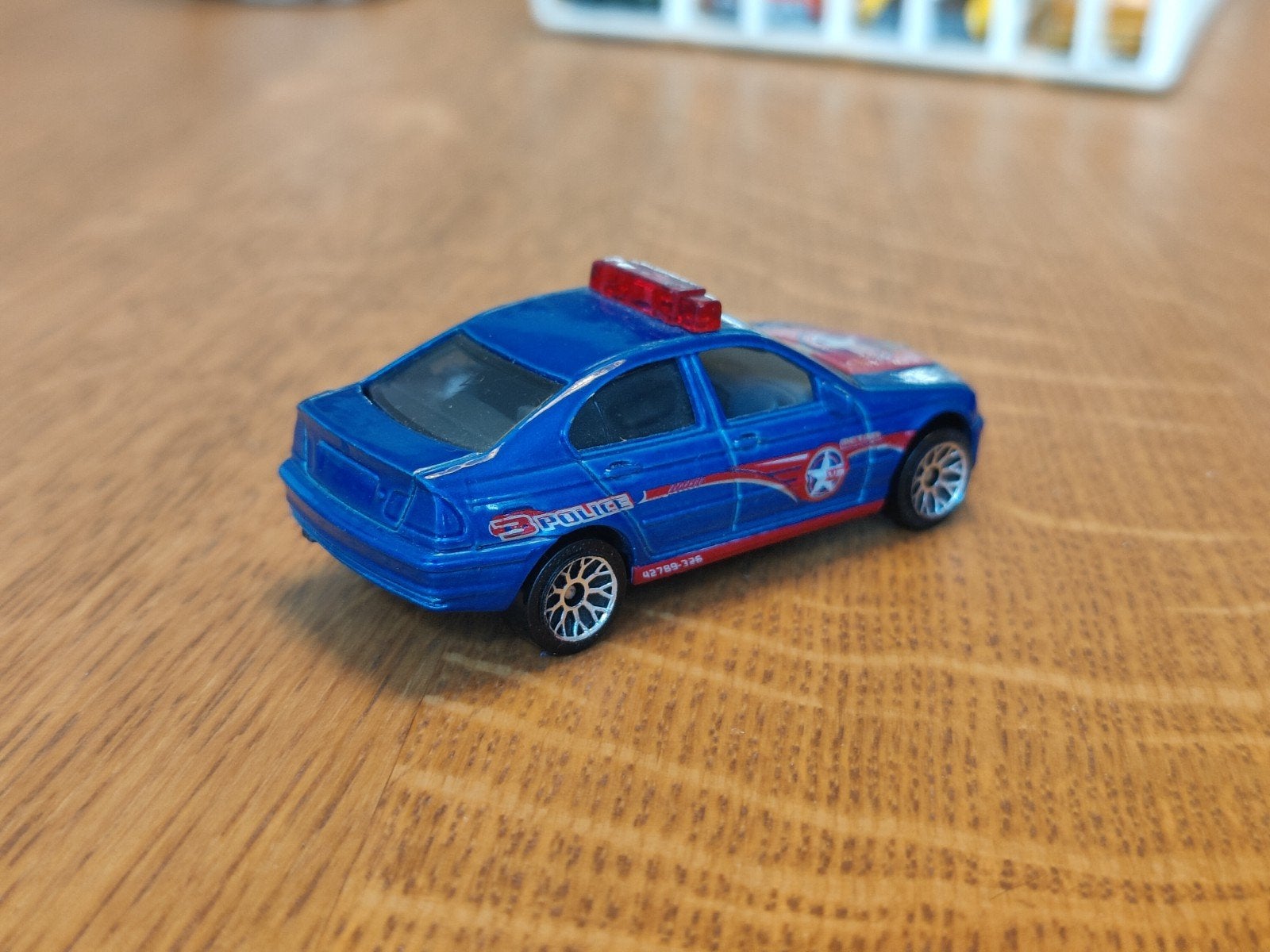 Matchbox BMW 323i Police BLAUW, Ophalen of Verzenden, Zo goed als nieuw, Auto