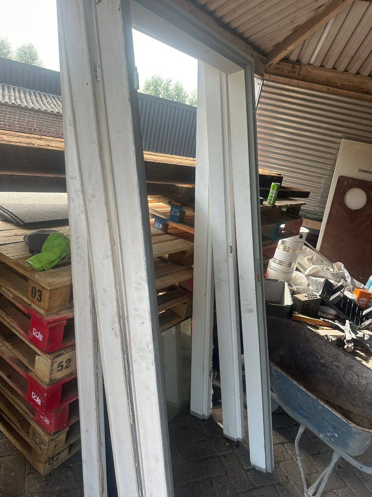 Opdekdeuren met kozijn 3x / 2x zonder kozijn/ 1x stomp met, Ophalen, Gebruikt, Q, Binnendeur