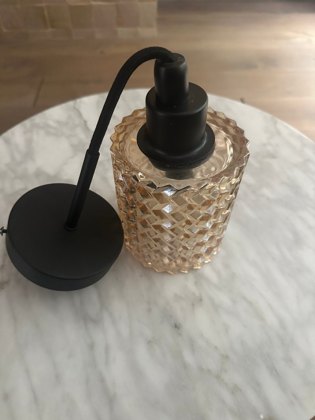 Nordlux Hollywood hanglamp – amber glas, Ophalen, Zo goed als nieuw, Glas