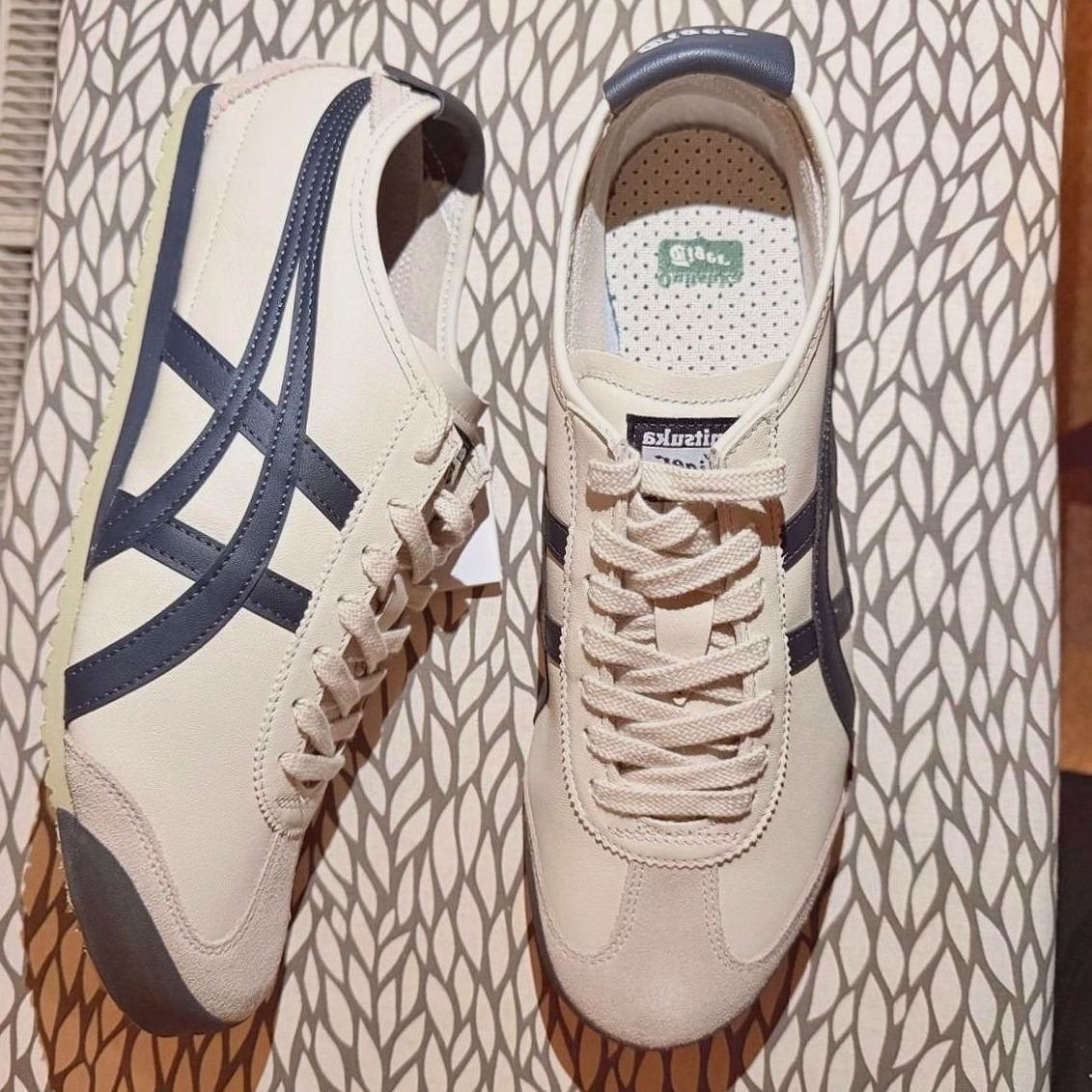 Onitsuka Tiger Mexico 66 Cream Navy | maat 45 | NIEUW, Blauw, Nieuw, Ophalen of Verzenden, Sneakers of Gympen