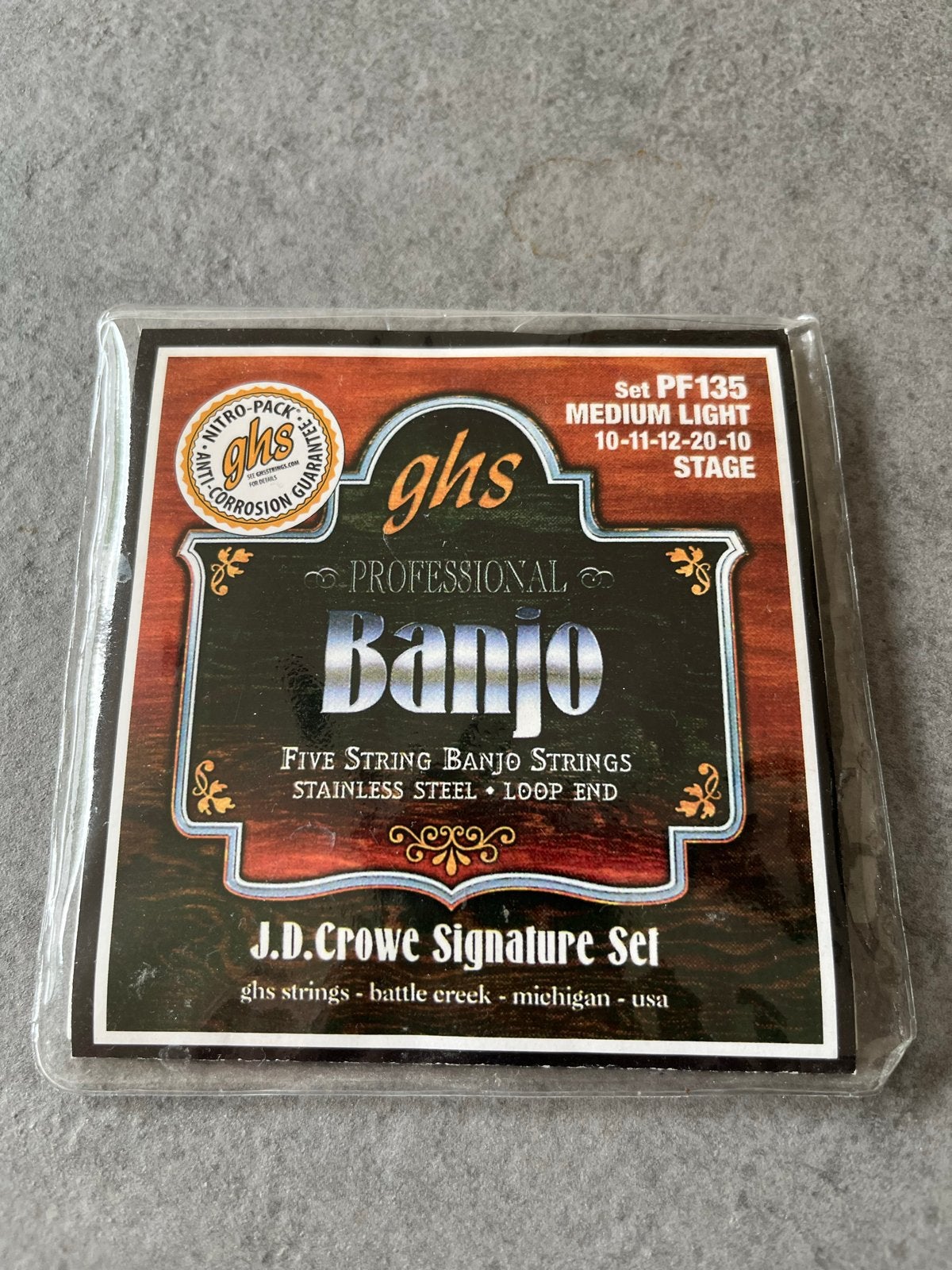GHS J.D. Crowe Signature Set Banjo Snaren - Nieuw, Muziek en Instrumenten, Snaarinstrumenten | Banjo's, Ophalen, Nieuw, 5-snarige of Bluegrassbanjo