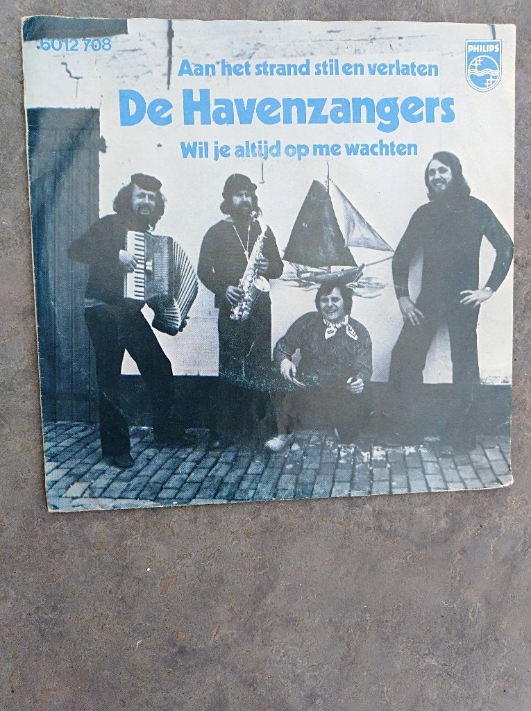 DE HAVENZANGERS: "Aan het strand stil en verlaten"/HAV.-SET!, Ophalen of Verzenden, Zo goed als nieuw, 7 inch, Levenslied of Smartlap