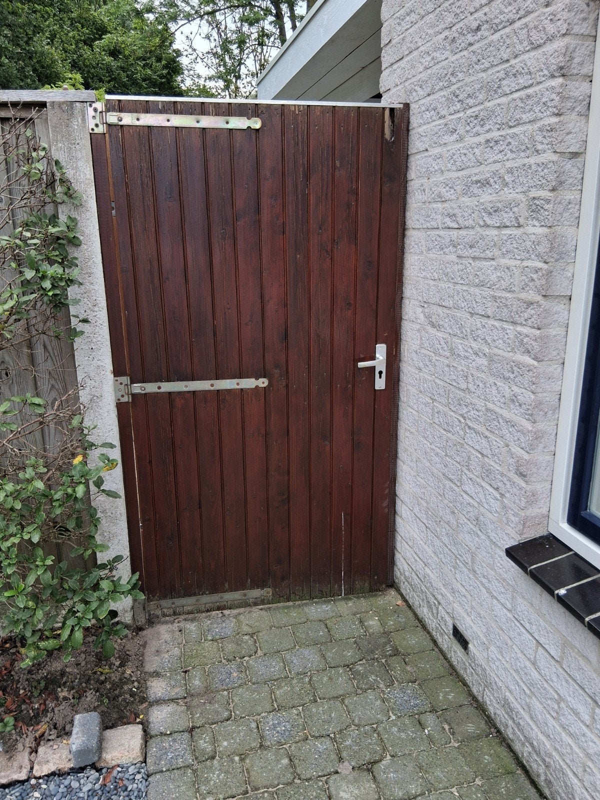 houten poort, Ophalen, Gebruikt, 80 tot 100 cm, Overige typen