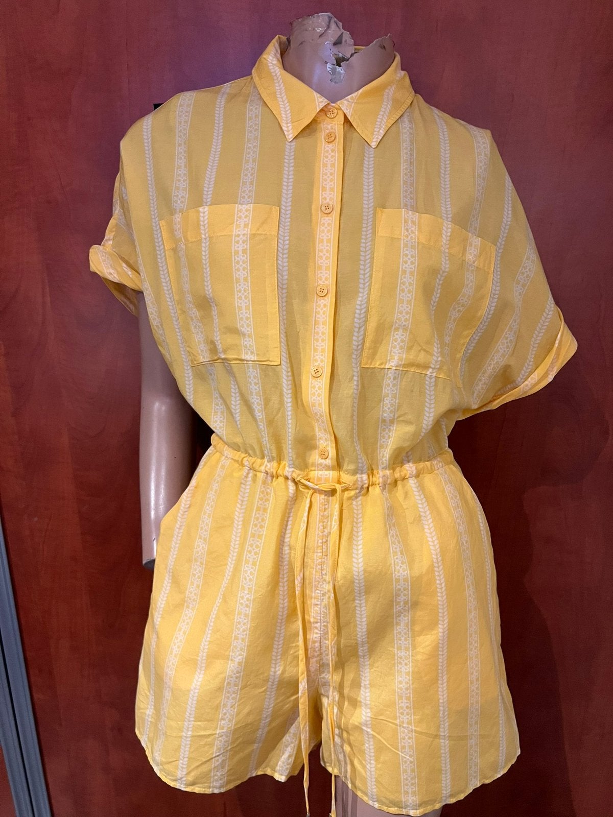 CLAUDIE PIERLOT   Jumpsuit Maat S Nieuw, F, G, Geel, Nieuw