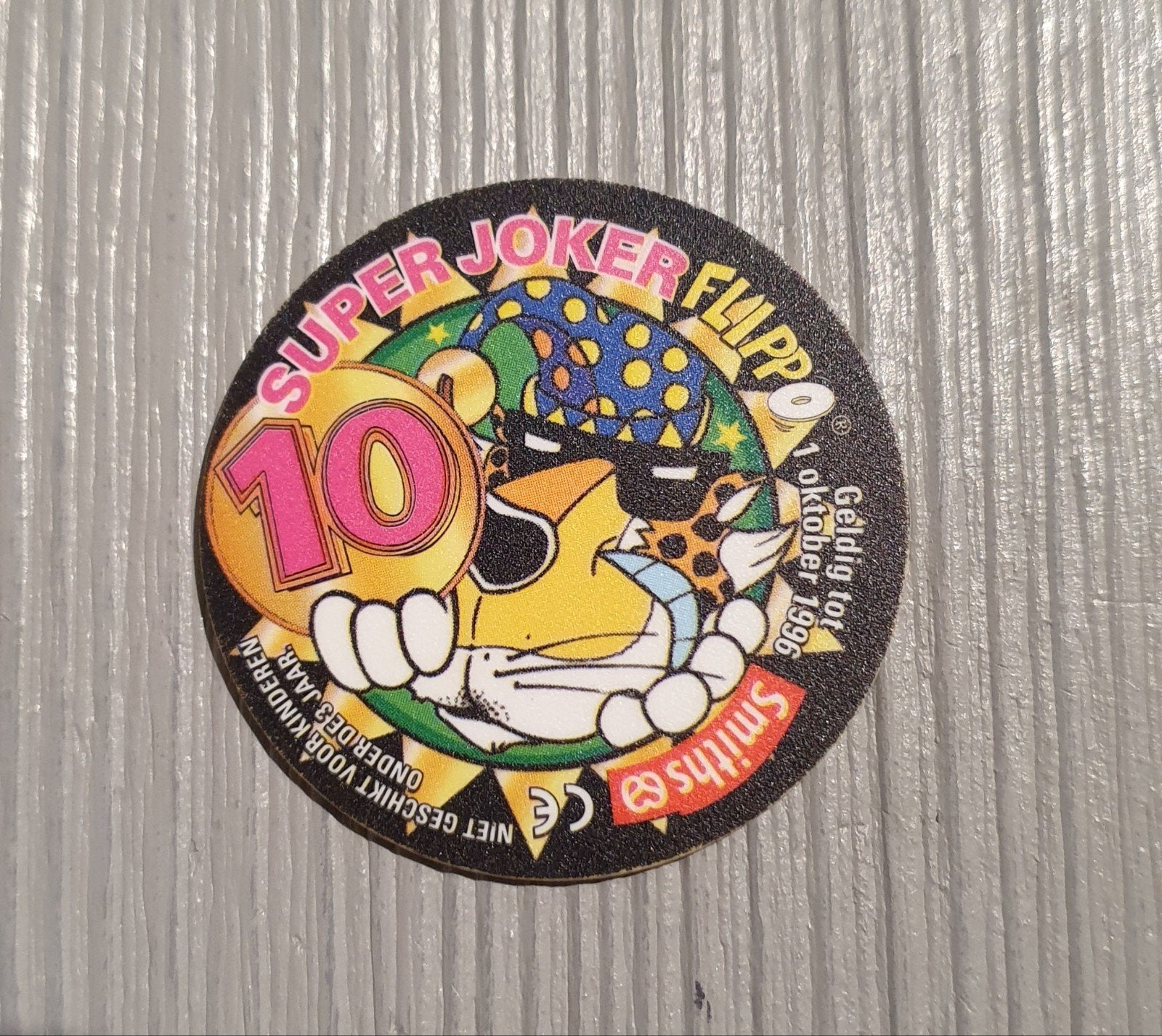 Dubbele kop 10 punten Super Joker Flippo gladde rand 10 poin, Verzamelen, Flippo's, Ophalen of Verzenden