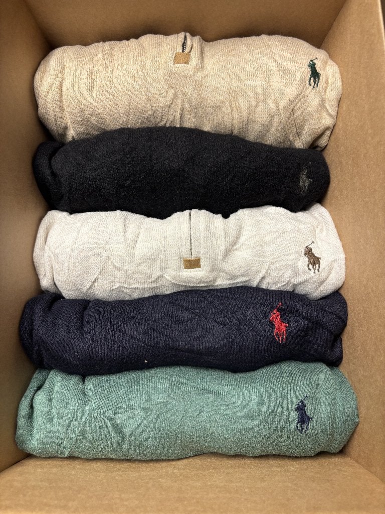Partij Ralph Lauren knitwear – circa 40–60 stuks, Ralph Lauren Polo, Overige kleuren, Overige maten, Ophalen of Verzenden