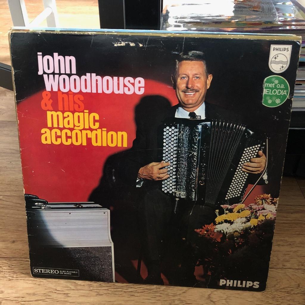 John Woodhouse & His Magic Accordion, Ophalen of Verzenden, Gebruikt, 12 inch, Levenslied of Smartlap