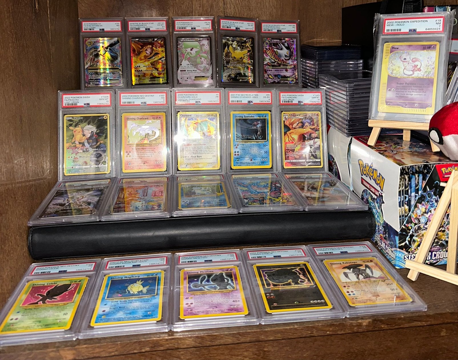 PSA Pokemonkaarten, Ophalen of Verzenden, Zo goed als nieuw, Meerdere kaarten, Foil