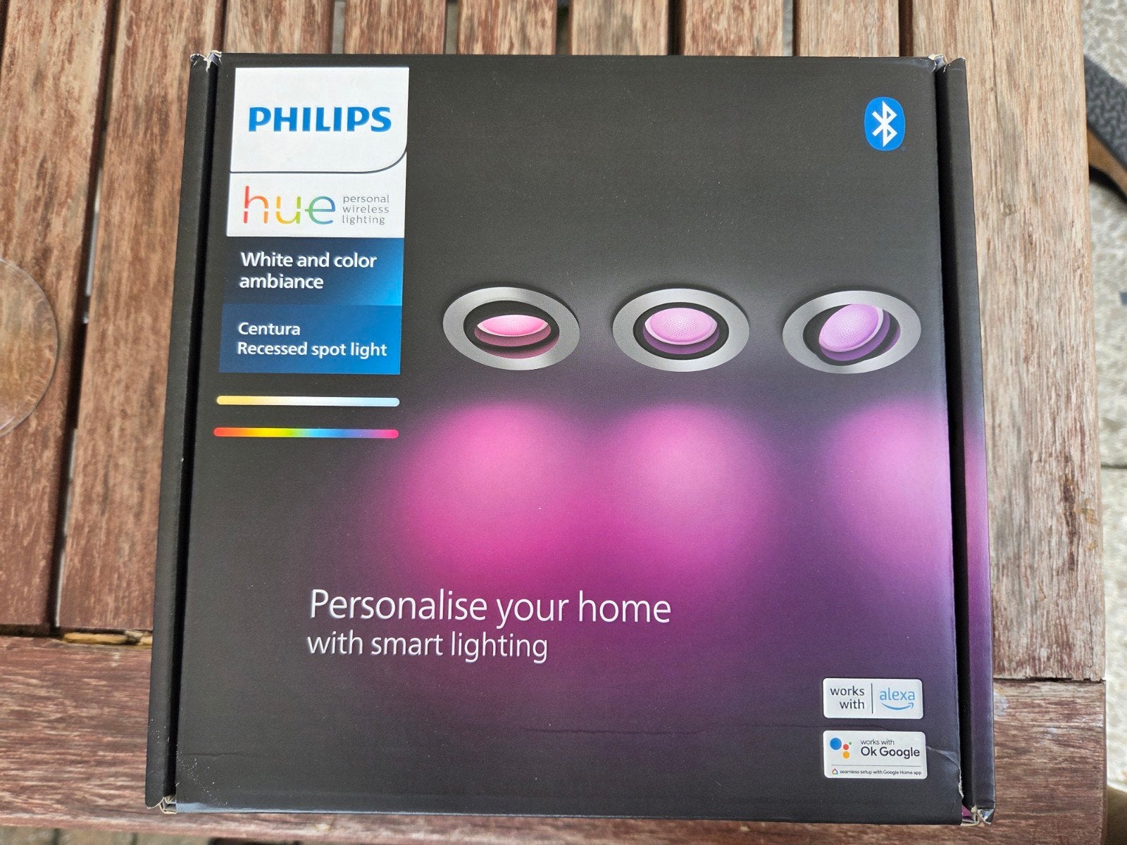 Philips Hue Centura Inbouwspot White & Color Ambiance (3x), GU10, Nieuw, Philips Hue, Kleur aanpasbaar