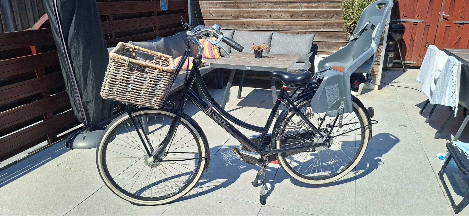 Cortina Transportfiets met scheurtjes in buitenband, Terugtraprem, Gebruikt, Versnellingen, Ophalen