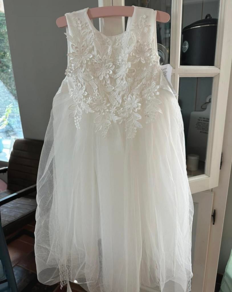 (bruidsmeisjes)jurk met bloemen maat 92/98, Ophalen of Verzenden, Nieuw, Meisje