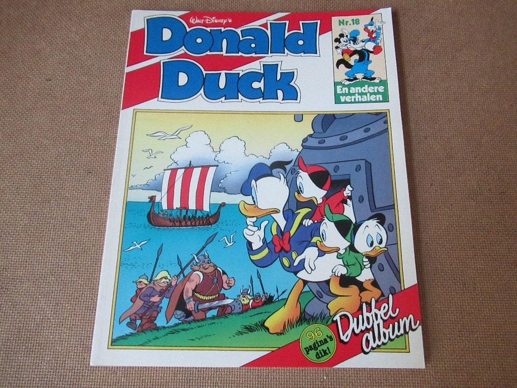 Donald Duck dubbelalbum deel 19, 1e druk 1988, Boeken, Verzenden, Zo goed als nieuw, Walt Disney, Eén stripboek
